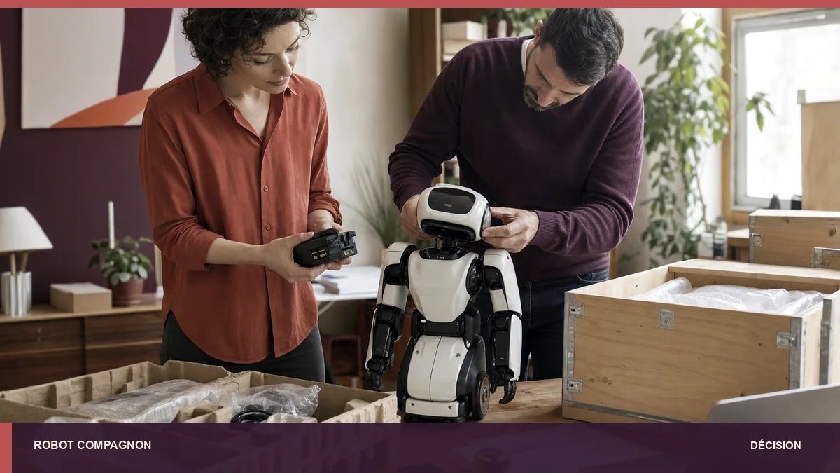 Équipe contrôlant le contenu d’une livraison de robot avant décision.