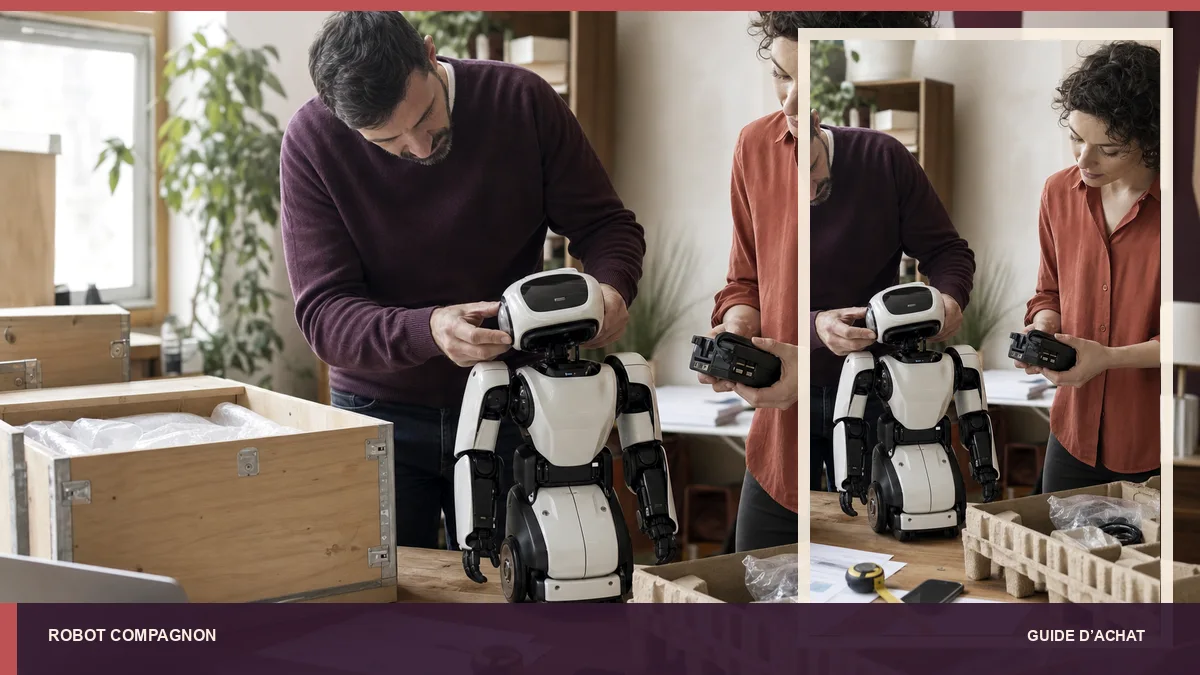 Réception d’un robot contrôlée point par point avant acceptation.